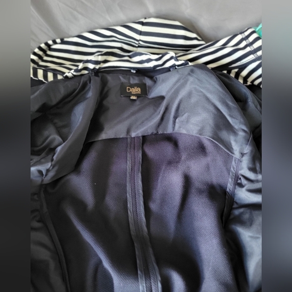 Dalia Navy Blue Outerwear Blazer, Size 2X - Picture 6 of 9